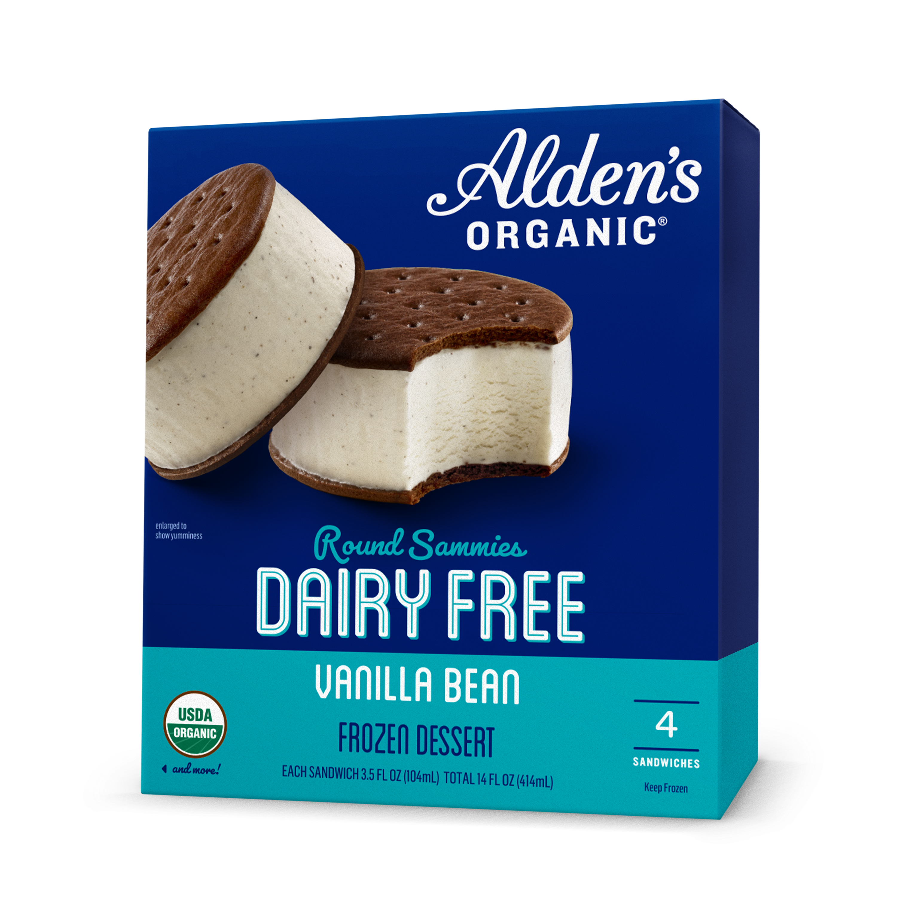Dairy Free Vanilla Bean Round Sammies – Alden's Organic