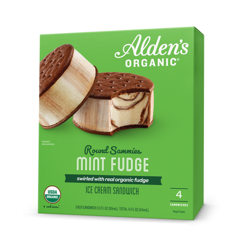Mint Fudge Round Sammies