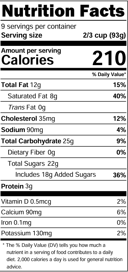 Nutrition Facts 